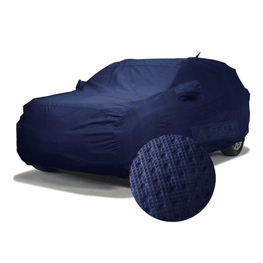 ASCOT, Car Body Cover Waterproof 3 Layers Custom-Fit All Weather Waterproof Automobiles Heat Resistant UV Proof Indoor & Outdoor (for Maruti S-Cross, Tiebond Blue) - VBCK VEHICLE SOLUTIONS