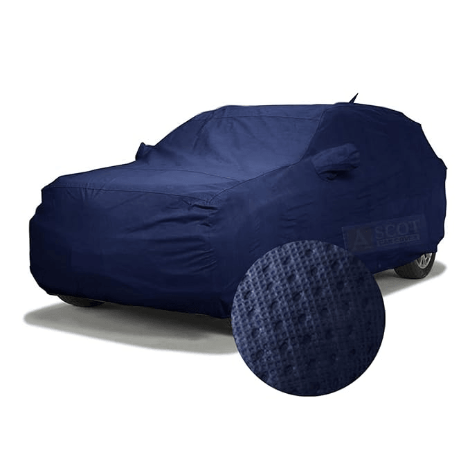 ASCOT, Car Body Cover Waterproof 3 Layers Custom-Fit All Weather Waterproof Automobiles Heat Resistant UV Proof Indoor & Outdoor (for Swift, Tiebond Blue) - VBCK VEHICLE SOLUTIONS