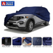 ASCOT, Car Body Cover Waterproof 3 Layers Custom-Fit All Weather Waterproof Automobiles Heat Resistant UV Proof Indoor & Outdoor (for Dezire (2019), Tiebond Blue) - VBCK VEHICLE SOLUTIONS